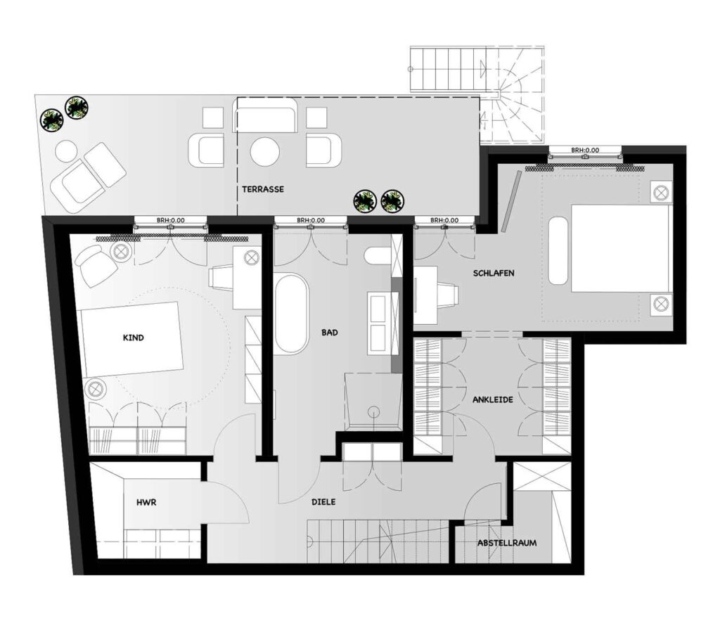 Gartenwohnung I - Grundriss